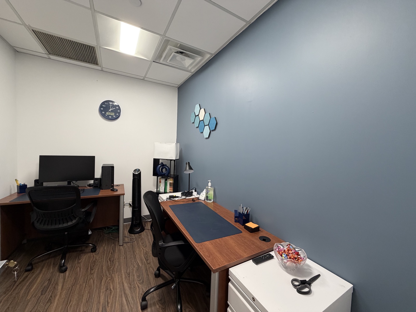 Private counseling office used for one-on-one career coaching sessions
