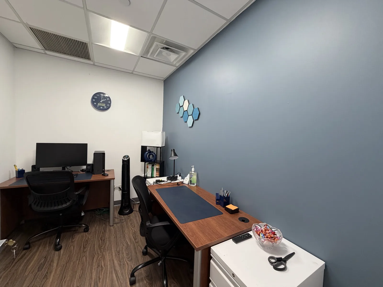Private counseling office used for one-on-one career coaching sessions