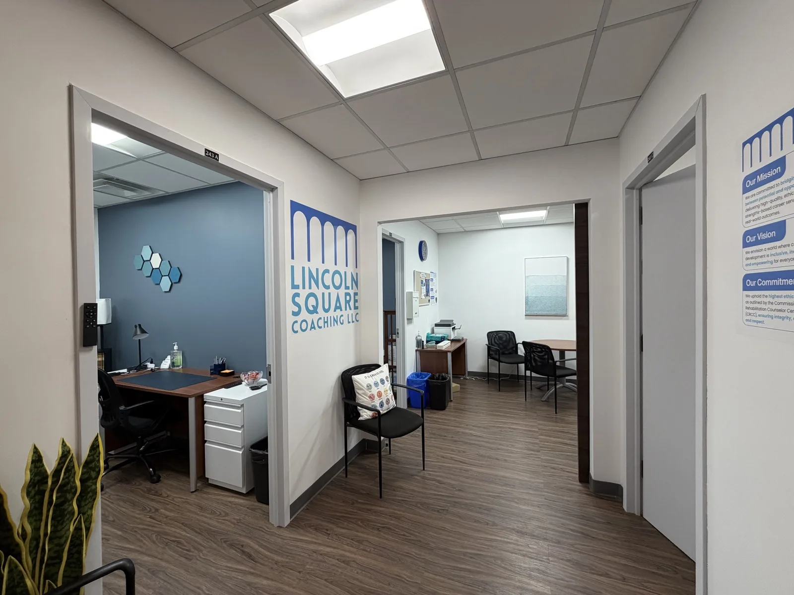 Lincoln Square Coaching office suite interior