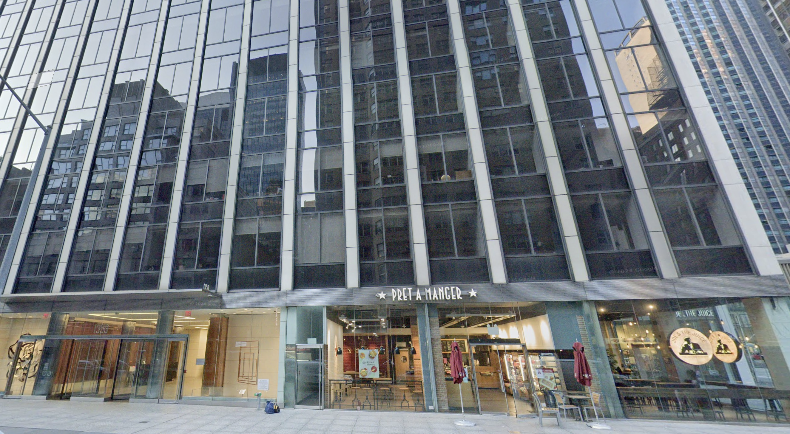 55th Street entrance to 1350 6th Avenue